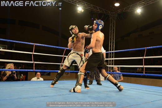2013-11-16 Vigevano - Born to Fight 4145 Davide Frau-Marouan El Soussi - K1